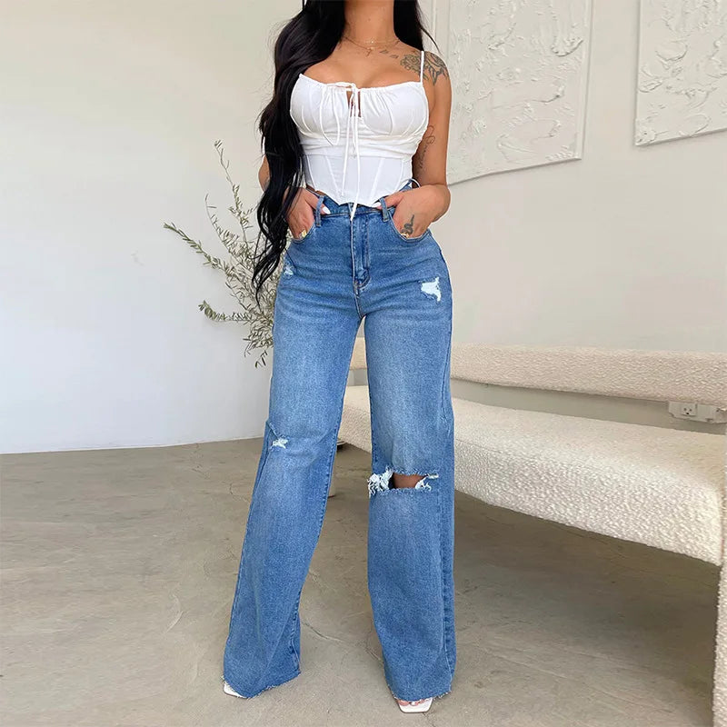 Ananya High Waisted Flare Jeans